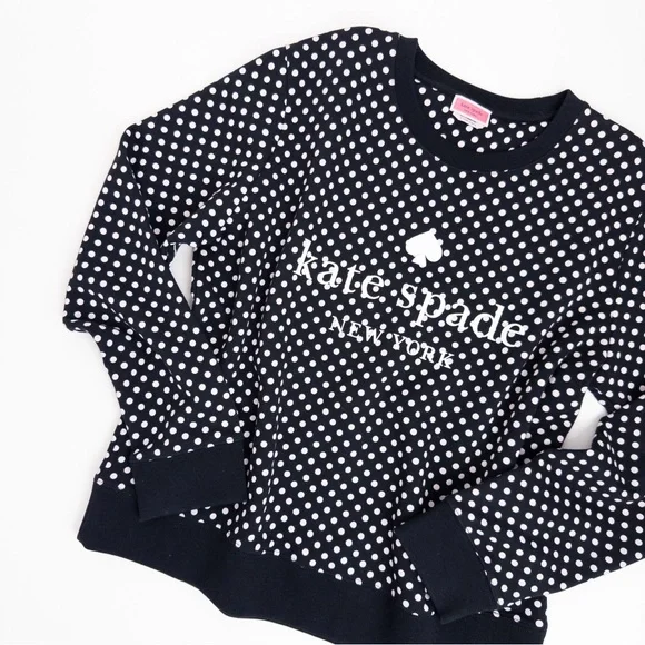 Kate Spade New York . Polka Dot Sweatshirt - Picture 2 of 7